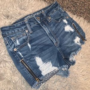 American Eagle jean shorts. Size 0.